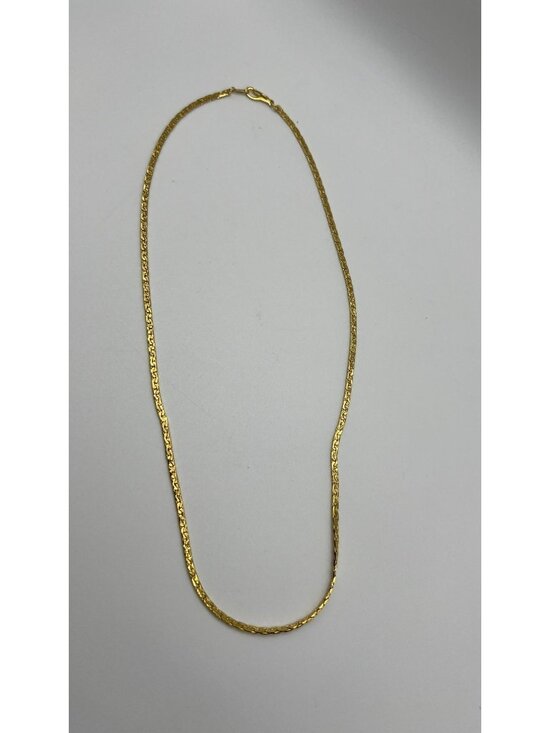 N/A Jewelry - 14K Gold Plated Chain Necklace With Lobster Clasp - Elegant & Lightweight